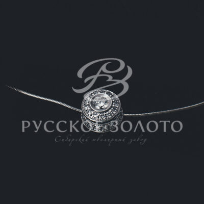 Подвеска из белого золота, с бриллиантами